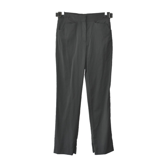 A4 Auth COS Olive Twill Adjustable Strap Waist Ankle Zip Pants Size US 2 - Picture 1 of 7